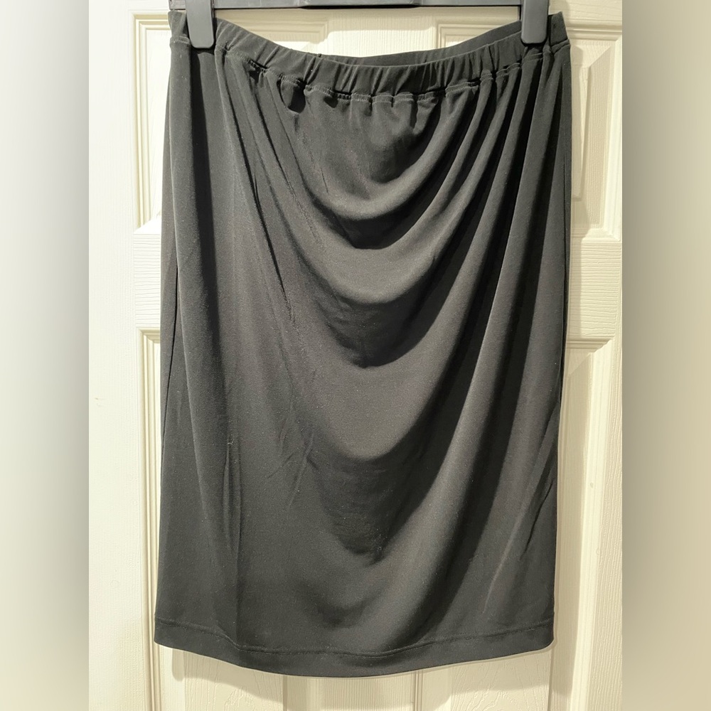 Liz Lange Black Maternity Midi Skirt